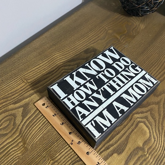 Wood Mom Quote Block- Home Decor - Picture 3 of 7